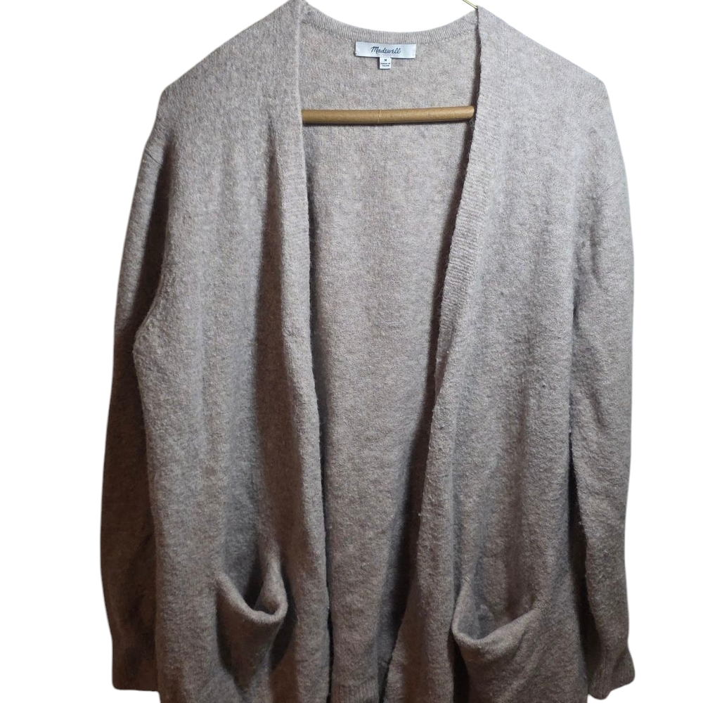 Madewell Gray Knit Cardigan Sweater